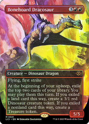 Bonehoard Dracosaur (lci) / Borderless / Foil