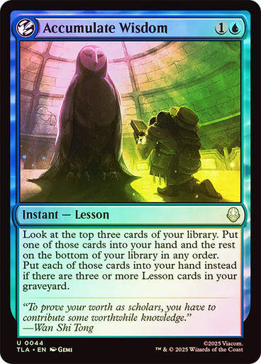 Accumulate Wisdom (TLA) (44) / Foil