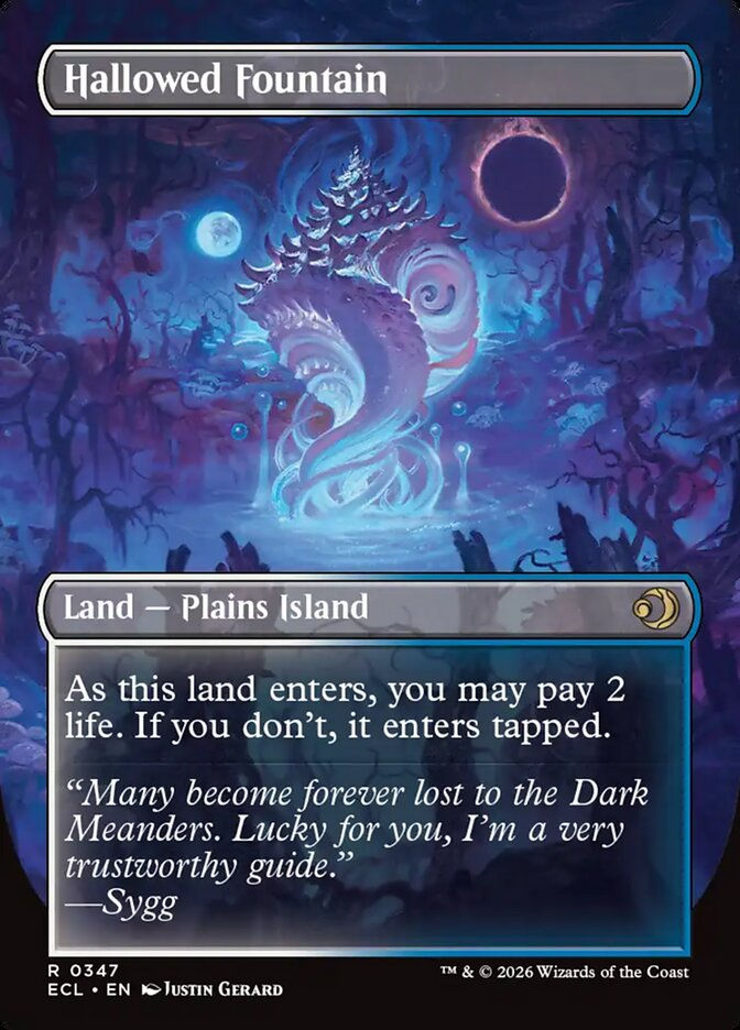 Hallowed Fountain // Hallowed Fountain (ECL) (347) / Borderless — cara 2 de 2