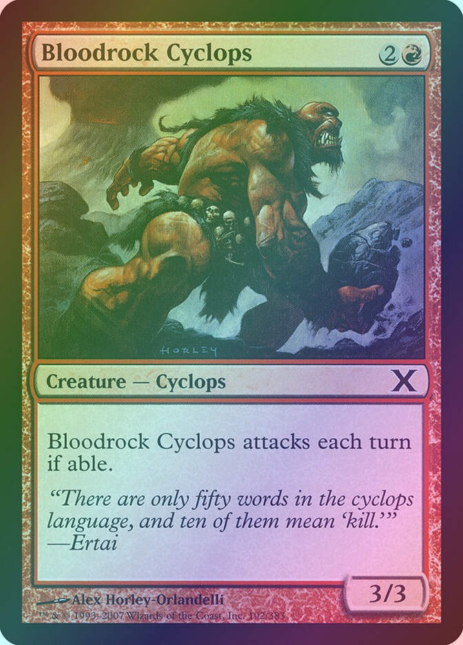 Bloodrock Cyclops (10E) (192) / Foil
