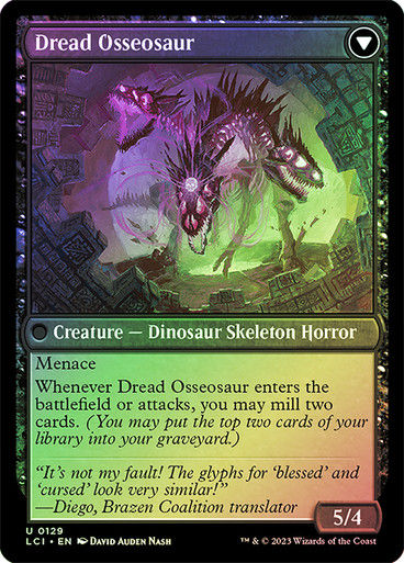 Visage of Dread // Dread Osseosaur (lci) / Foil — cara 2 de 2