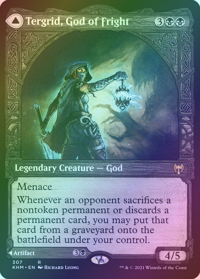 Tergrid, God of Fright // Tergrid's Lantern (KHM) (307) / Showcase / Foil — cara 1 de 2