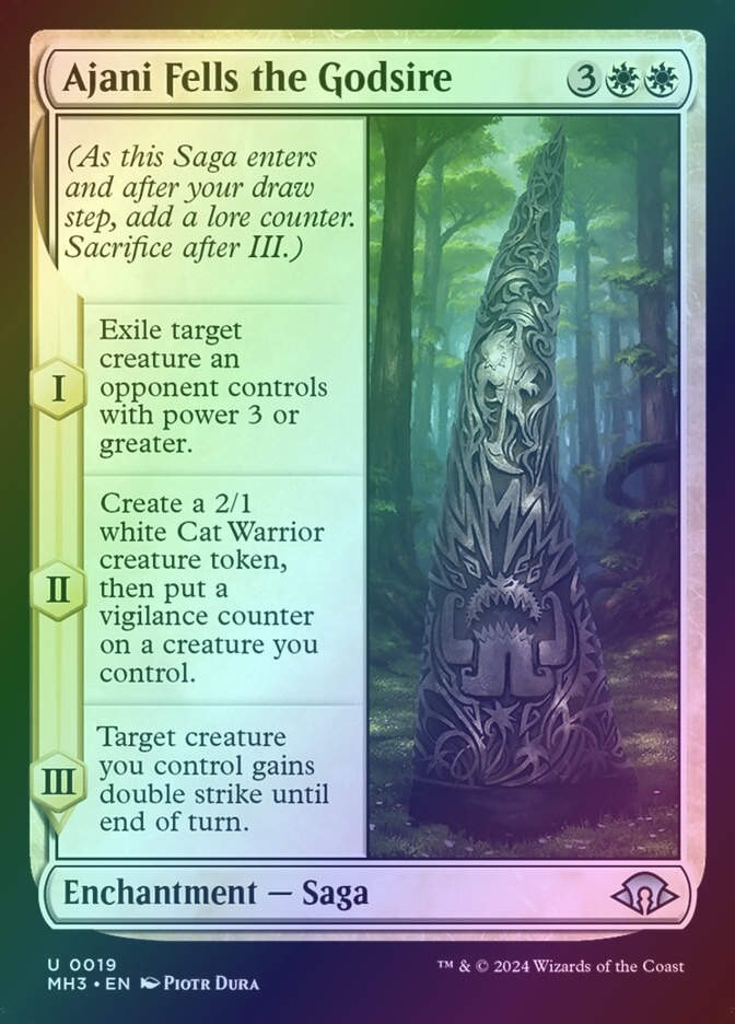Ajani Fells the Godsire (MH3) (19) / Foil