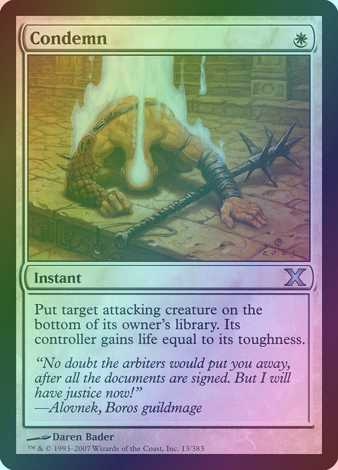 Condemn (10E) (13) / Foil