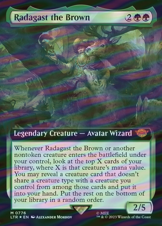 Radagast the Brown (LTR) (776) / Extended Art / Surge Foil