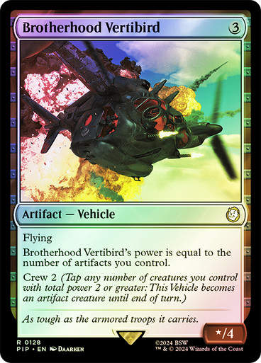 Brotherhood Vertibird (pip) (128) / Foil