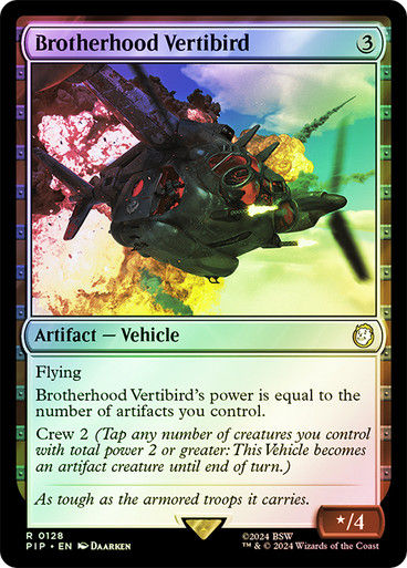 Brotherhood Vertibird (pip) (128) / Foil