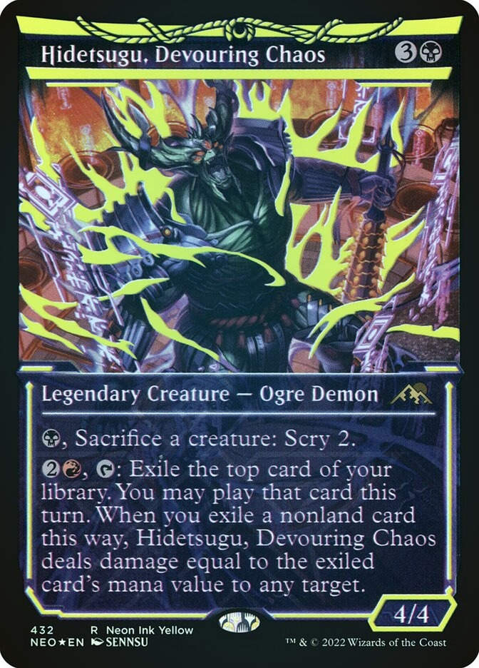 Hidetsugu, Devouring Chaos (NEO) (432) / Showcase / Neon Ink Foil