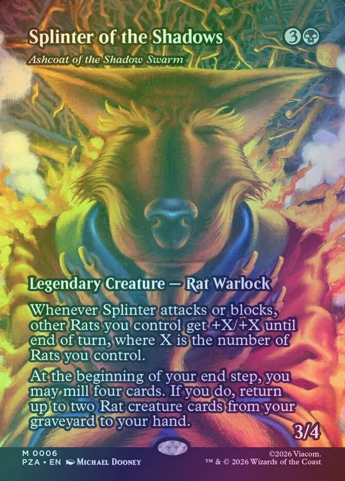 Ashcoat of the Shadow Swarm (PZA) (6) / Borderless / Foil