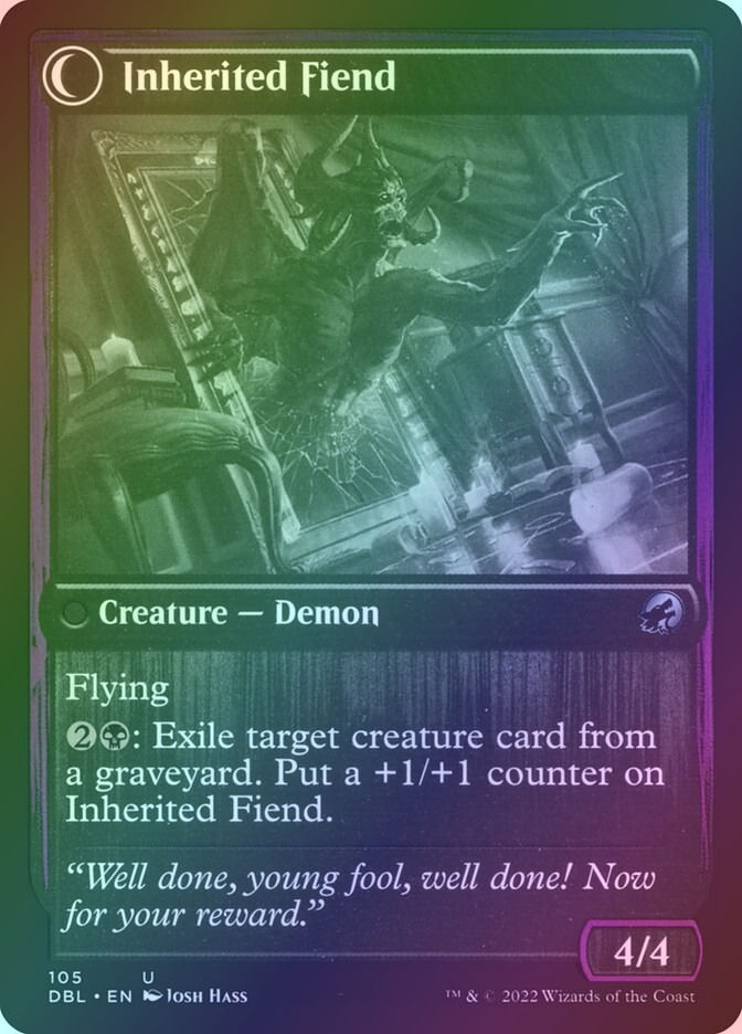 Heirloom Mirror // Inherited Fiend (DBL) (105) / Foil — cara 2 de 2