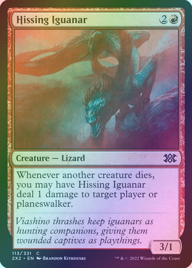 Hissing Iguanar (2X2) (113) / Foil
