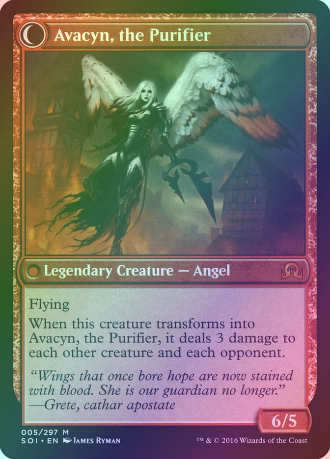 Archangel Avacyn // Avacyn, the Purifier (SOI) (5) / Foil — cara 2 de 2