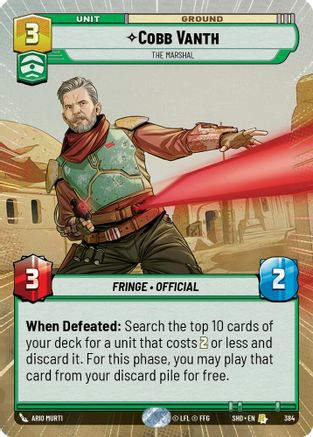 Cobb Vanth - The Marshal (Hyperspace) (SHD_#384) / Foil