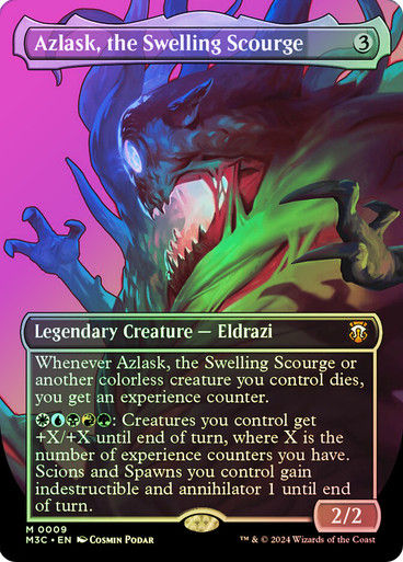 Azlask, the Swelling Scourge (m3c) / Borderless (9) Foil