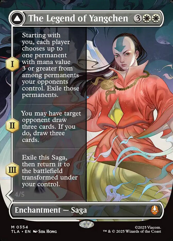 The Legend of Yangchen // Avatar Yangchen (TLA) (354) / Borderless — cara 1 de 2