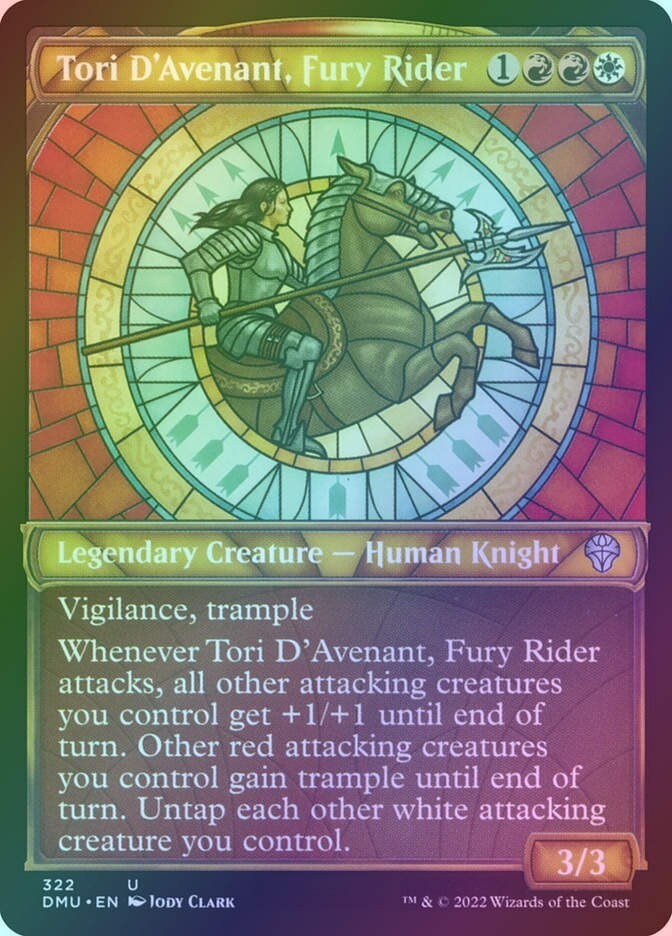 Tori D'Avenant, Fury Rider (DMU) (322) / Showcase / Foil