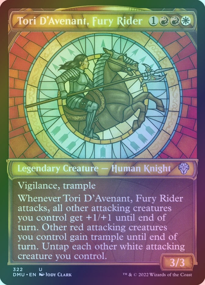 Tori D'Avenant, Fury Rider (DMU) (322) / Showcase / Foil