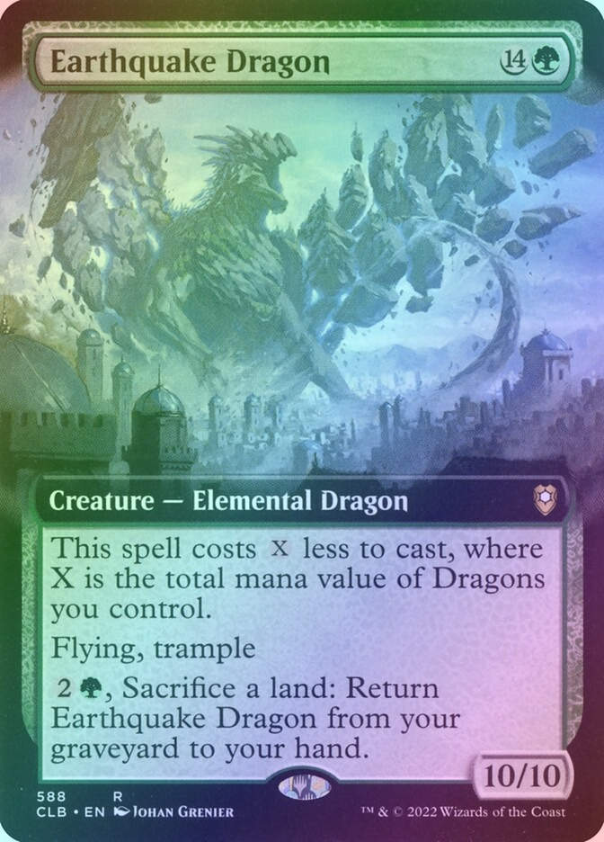Earthquake Dragon (CLB) (588) / Extended Art / Foil