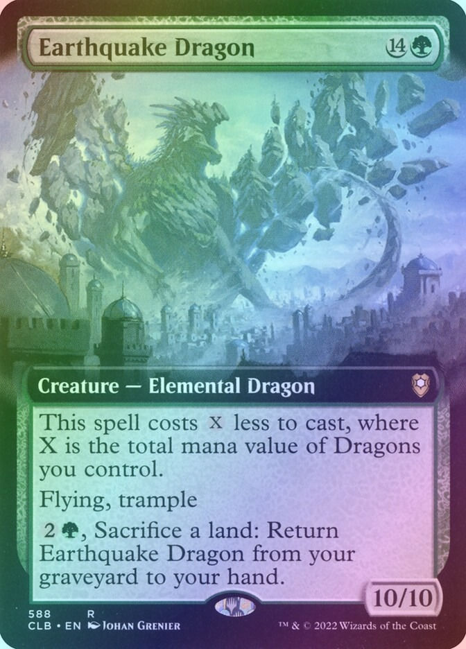 Earthquake Dragon (CLB) (588) / Extended Art / Foil