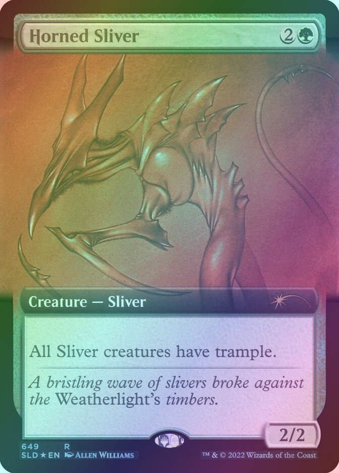 Horned Sliver (SLD) (649) / Extended Art / Foil