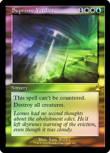 Supreme Verdict (rvr) (461) / Retro / Foil