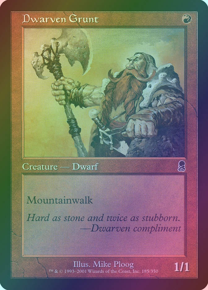 Dwarven Grunt (ODY) (185) / Foil
