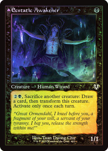 Ecstatic Awakener // Awoken Demon (INR) (462) / Foil Retro