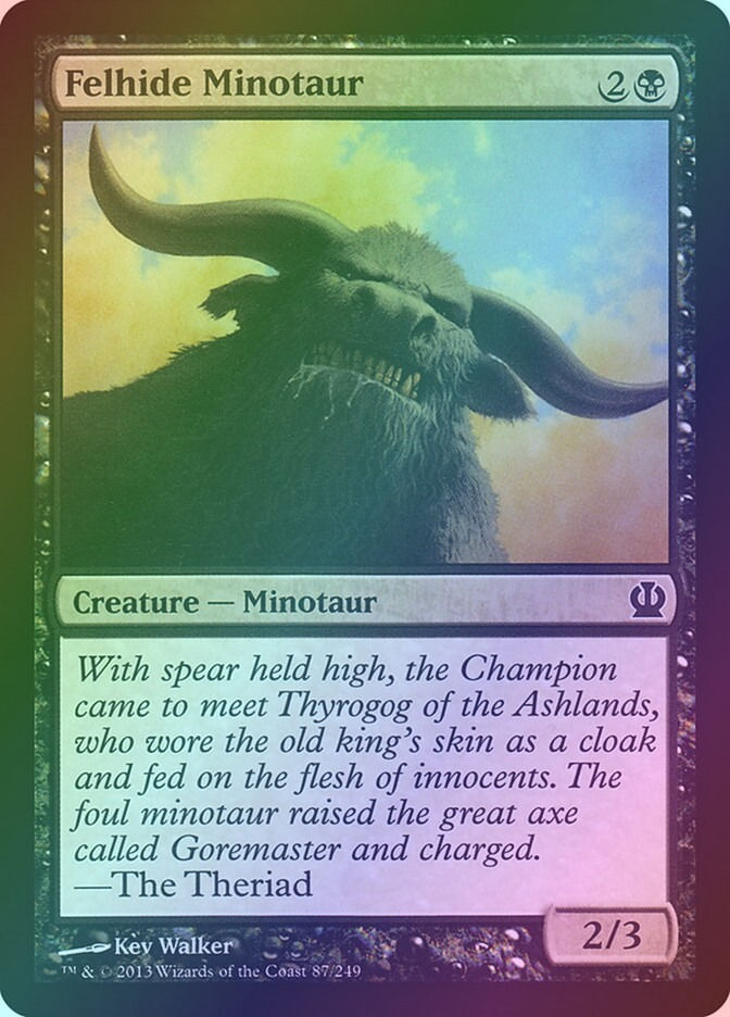 Felhide Minotaur (THS) (87) / Foil