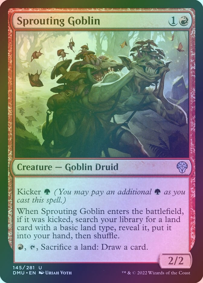 Sprouting Goblin (DMU) (145) / Foil
