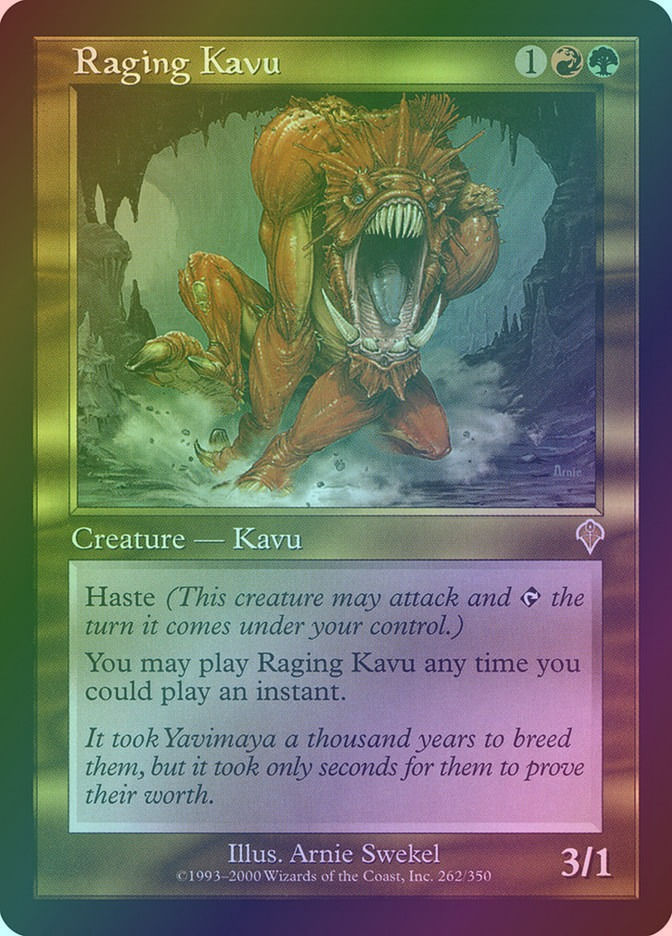 Raging Kavu (INV) (262) / Foil