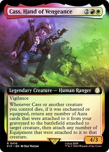 Cass, Hand of Vengeance (pip) (410) / Extended Art Foil