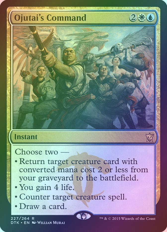 Ojutai's Command (DTK) (227) / Foil