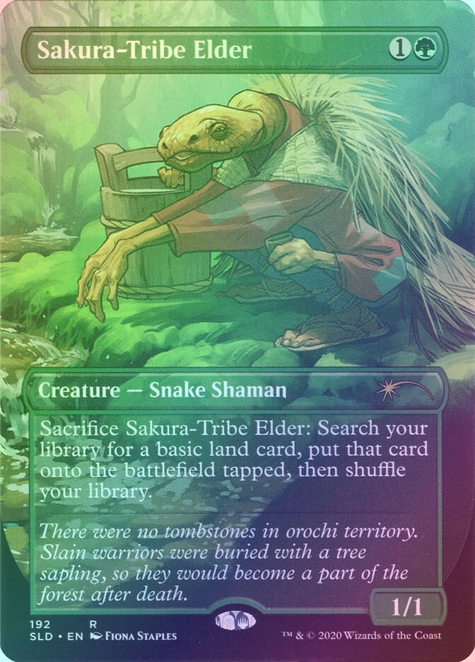 Sakura-Tribe Elder (SLD) (192) / Borderless / Foil