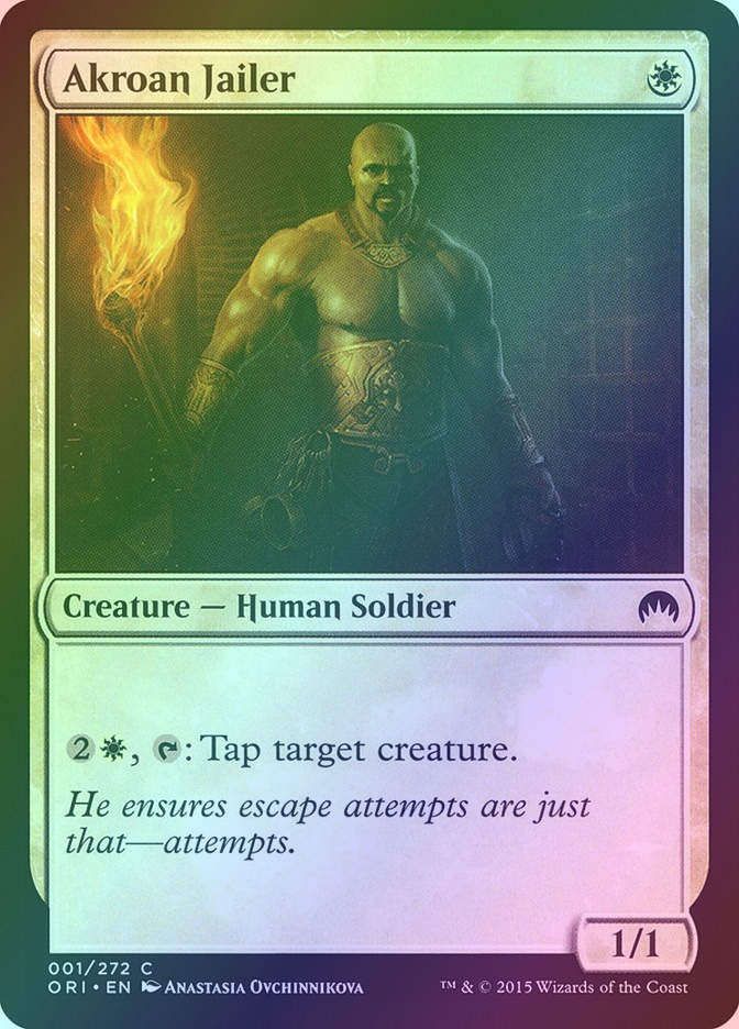 Akroan Jailer (ORI) (1) / Foil