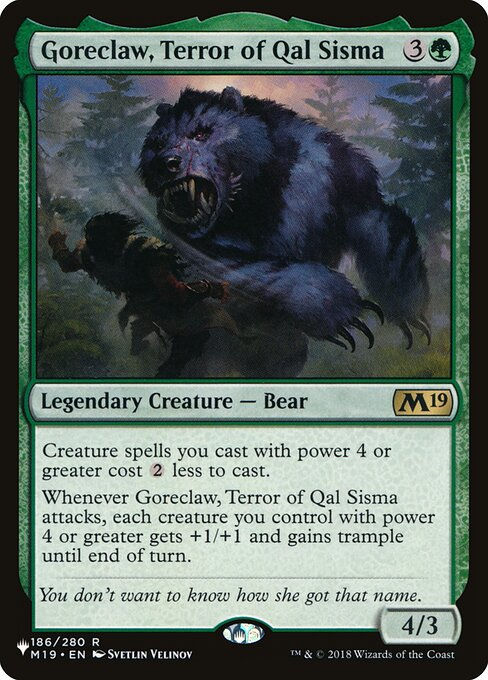 Goreclaw, Terror of Qal Sisma (PLST) (M19-186)