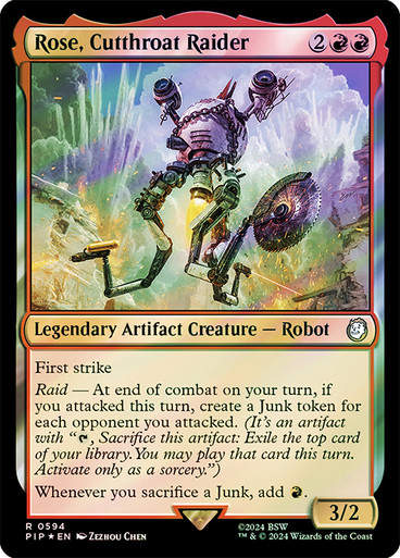 Rose, Cutthroat Raider (pip) (594) / Surge Foil