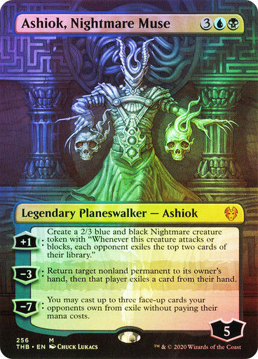 Ashiok, Nightmare Muse (THB) (256) / Borderless / Foil
