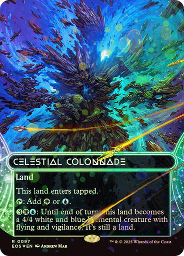 Celestial Colonnade (EOS) (097) / Borderless Galaxy Foil