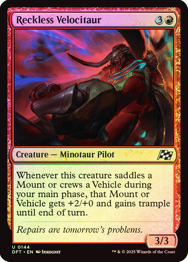 Reckless Velocitaur (DFT) (144) / Foil