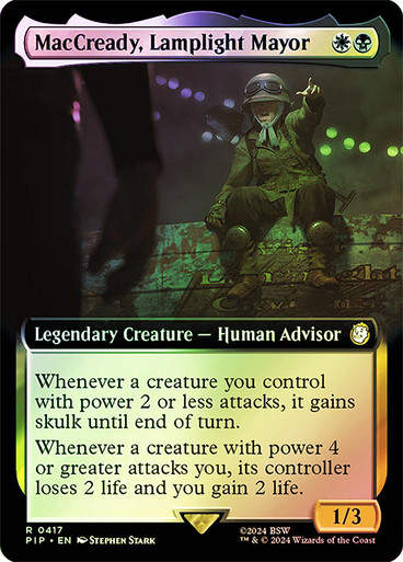 MacCready, Lamplight Mayor (pip) (417) / Extended Art Foil