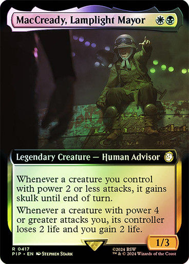 MacCready, Lamplight Mayor (pip) (417) / Extended Art Foil