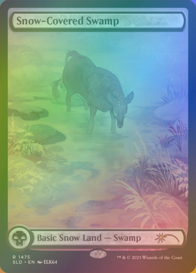 Snow-Covered Swamp (SLD) (1475★) / Rainbow Foil