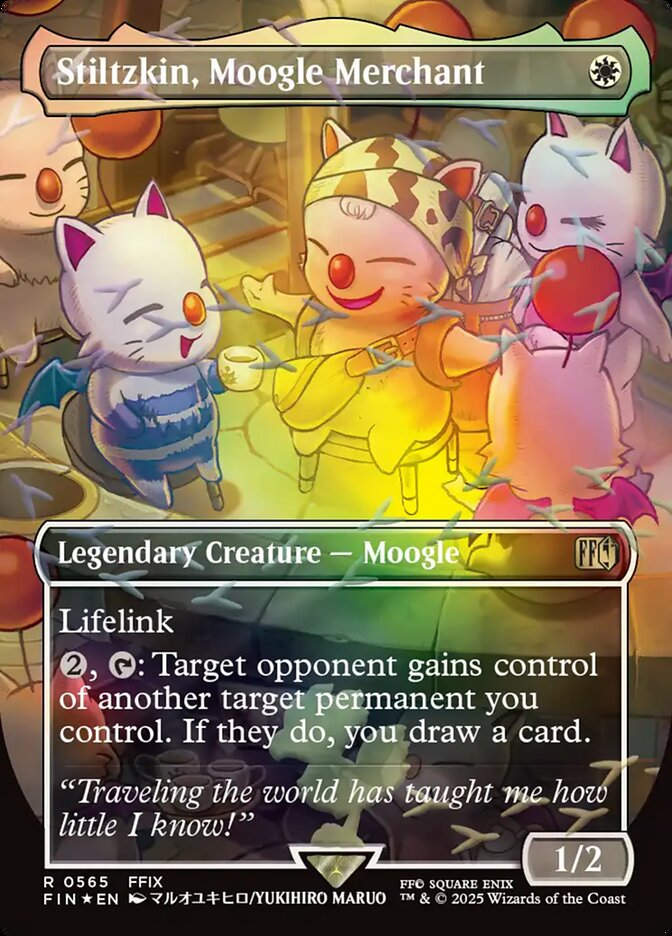 Stiltzkin, Moogle Merchant (FIN) (565) / Borderless / Foil