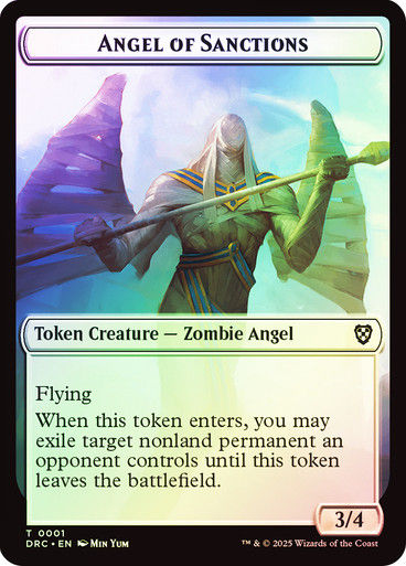 Angel Of Sanctions // Vizier Of Many Faces (TDRC) / Foil — cara 1 de 2