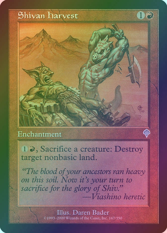Shivan Harvest (INV) (167) / Foil