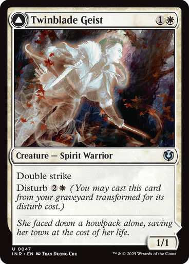 Twinblade Geist // Twinblade Invocation (INR) (47) — cara 1 de 2