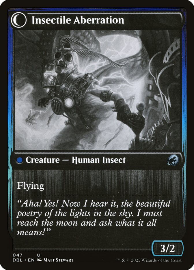 Delver of Secrets // Insectile Aberration (DBL) (47) — cara 2 de 2