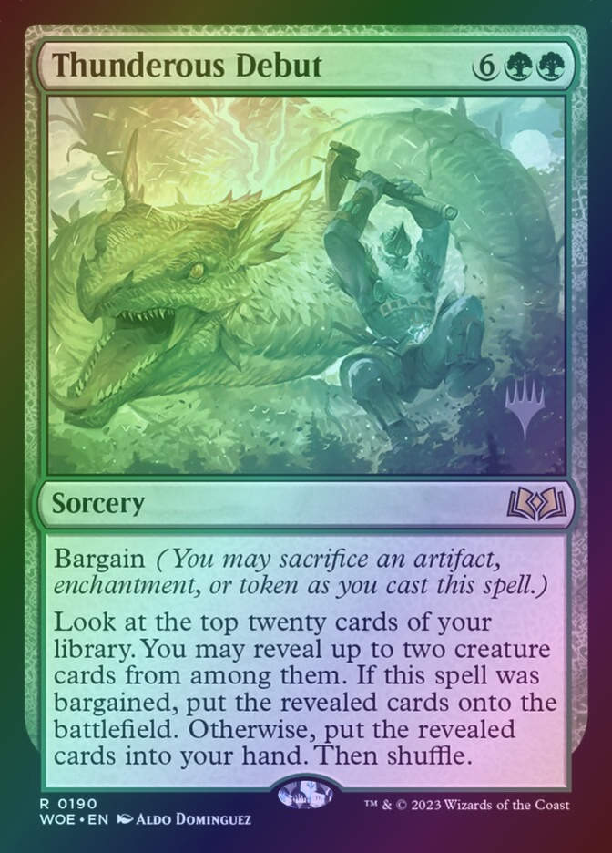 Thunderous Debut (PWOE) (190p) / Foil