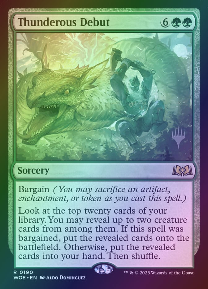 Thunderous Debut (PWOE) (190p) / Foil
