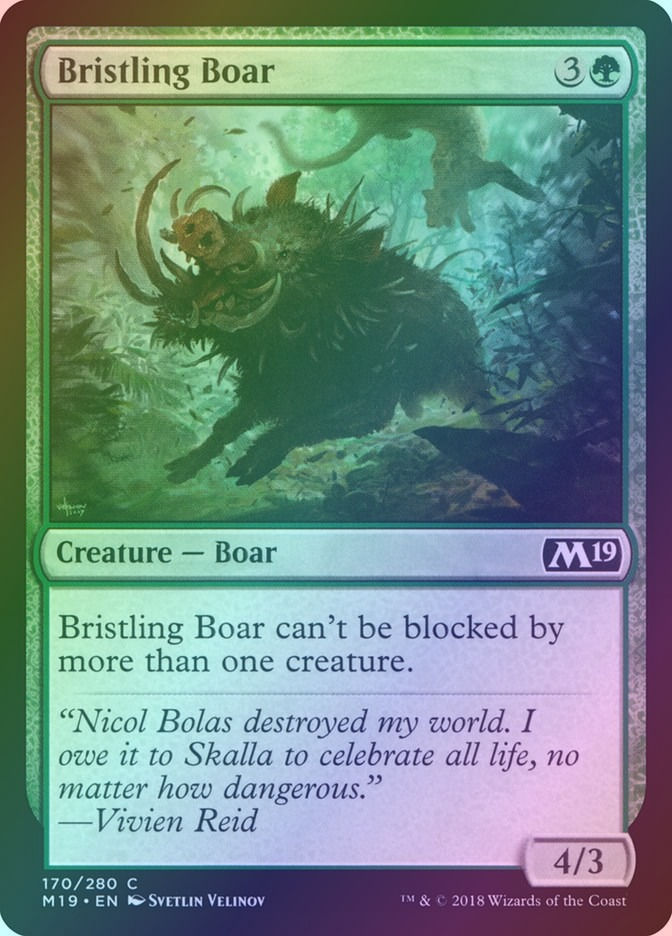 Bristling Boar (M19) (170) / Foil